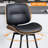 Swivel Upholstered Counter-Height Bar Stools-1223500379