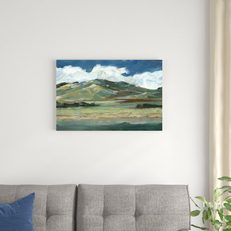 Western Sky II, H 12 po x l 18 po, Toile tendue, Sans cadre