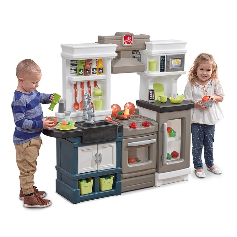 Mini Electric Princess Kitchen Toy Set With Refrigerator And
