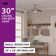 Inlight 30" Integrated LED Indoor Ceiling Fan with Light and Remote, IN-0715-1-MD