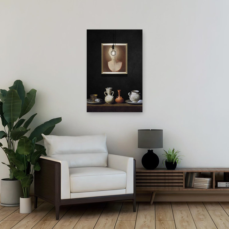 Nature morte classique et sombre, affiche murale élégante et dramatique, 36" H x 24" W