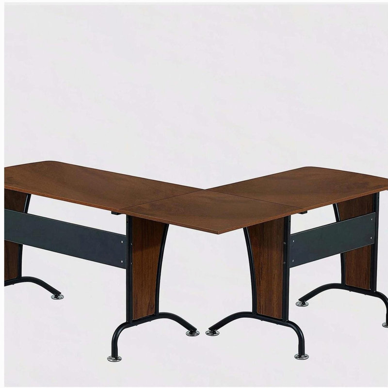  L-Shaped Desk with Inline Team Desk Option