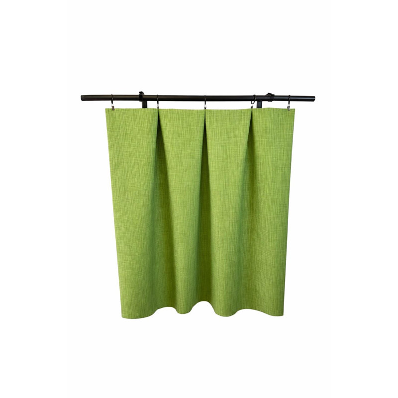 Rideaux en coton vert mousse, L 50 po x L 96 po