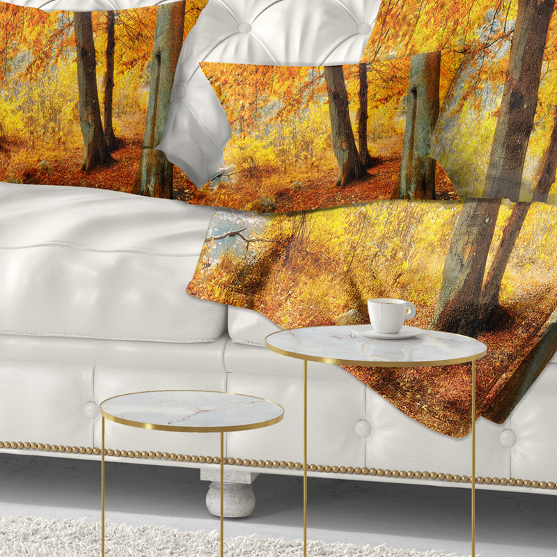 Coussin paysage d'automne, Rectangulaire, 12 po x 20 po