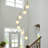 Modern Globe Pendant Light Milk White Glass Lampshade Chandeliers for Living Room stairwell Bedroom(7-Light)-1976971236