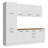  Garage Storage Cabinet Set 94 Inches L with 9 Doors Multiple Compartments and 3 Drawers Modular Organization Pantry Base Cabinet Wall Cupboard - White