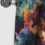 Motif de voyage bleu et mauve Cosmic Voyage - Rideau occultant en marbre abstrait - 1 panneaux-107538855