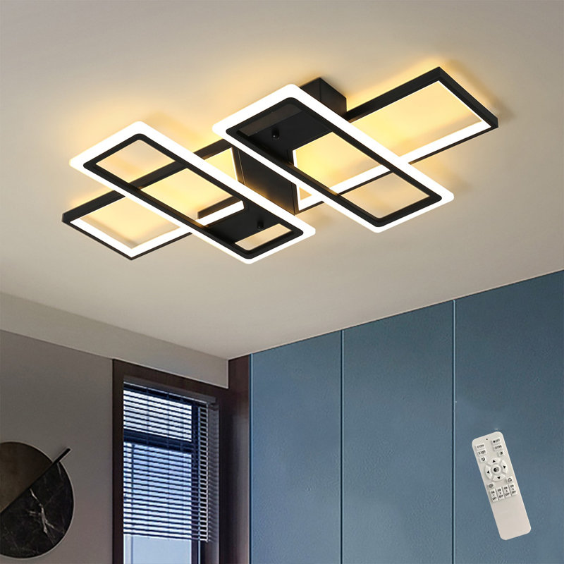 Cheyrl 4 -Light 89.9cm LED Flush Mount, Black