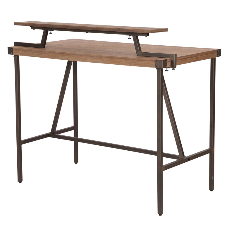 Table de comptoir Rasheda, Gris