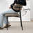 Upholstered Dining Chair With Metal Legs-2091818092
