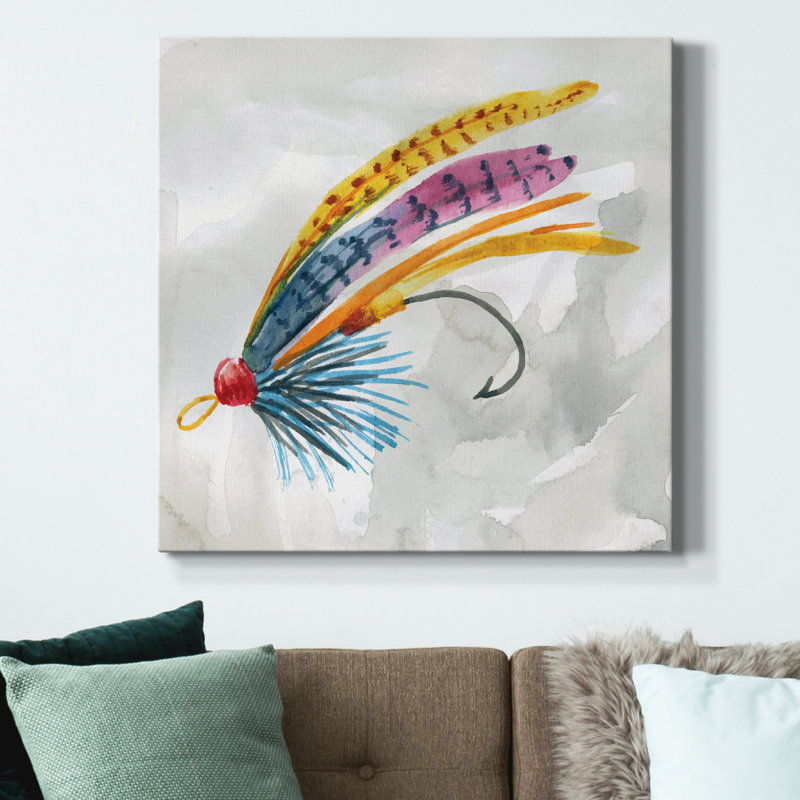 " Fly Hook III ", 40" H x 40" W x 1" D