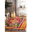 Tapis à poil long performance rose / vert thierry-31301201
