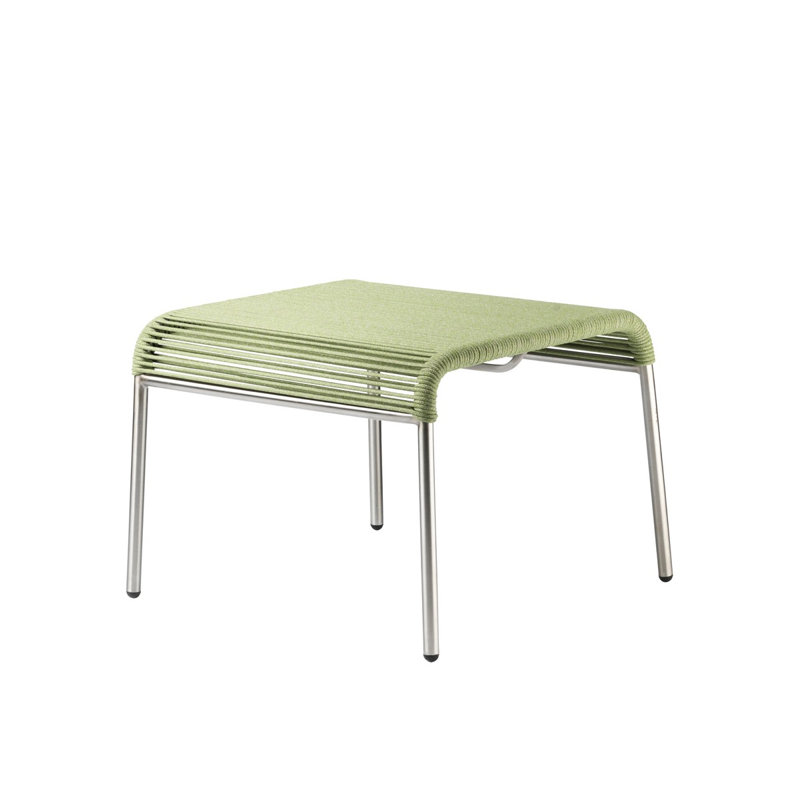 Salto Square Outdoor Ottoman Patio Ottoman, Green