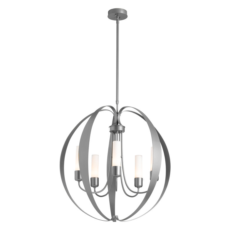 Pomme 5 - Light Outdoor Pendant, Opal Glass, Coastal Burnished Steel