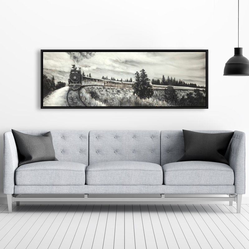 " Steam Engine Train ", 20" H x 60" W