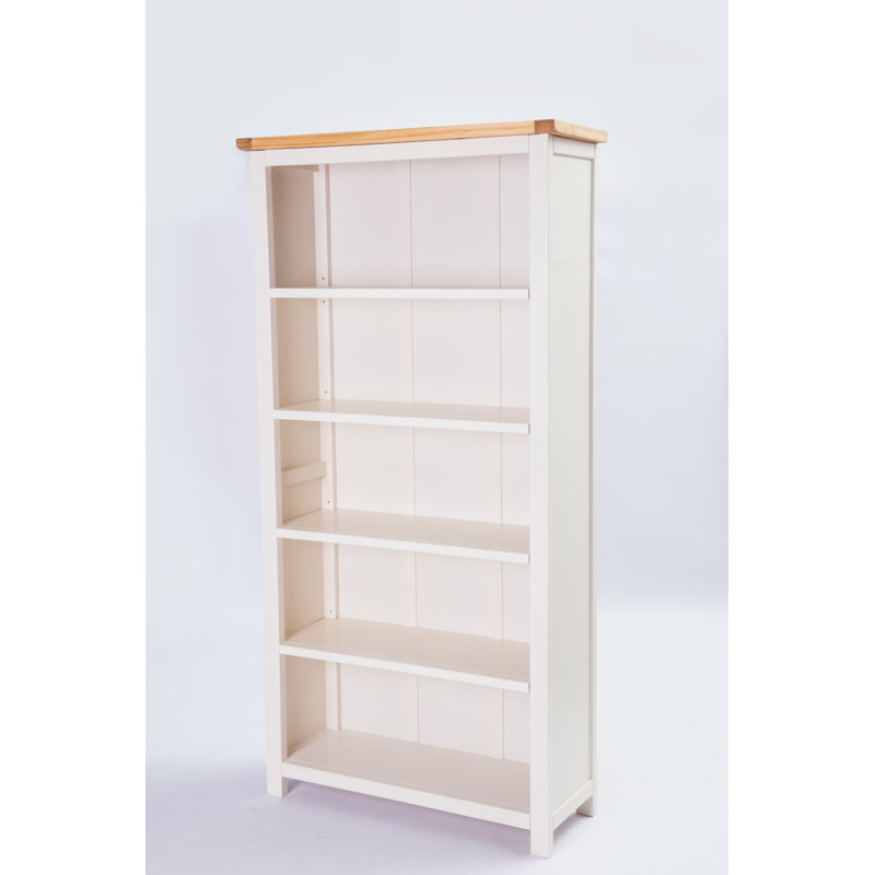 Arise-Sun Solid Wood Bookcase, (5 Shelves) 70" H x 35.2" W x 13.3" D, Dark Gray