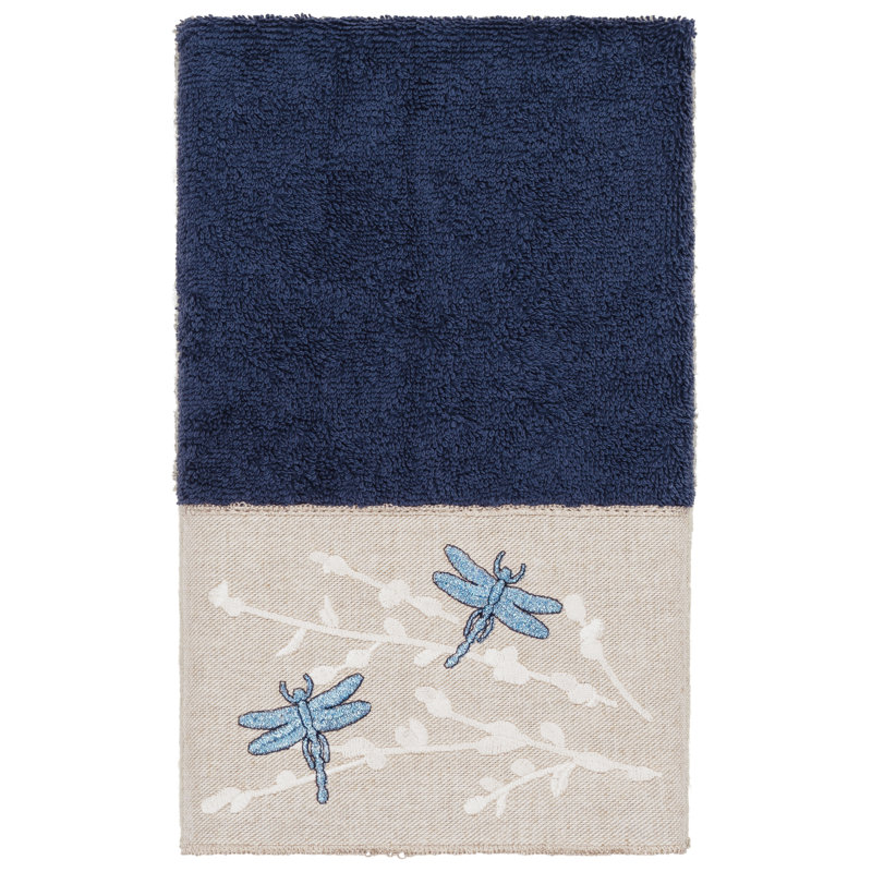 Braelyn Hand Towel Midweight Hand Towel, Navy