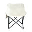 2 chaises de camping d'extérieur pliables / portatives, sac de transport, beige-1843118033
