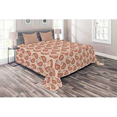 Traditional Paisley Coverlet