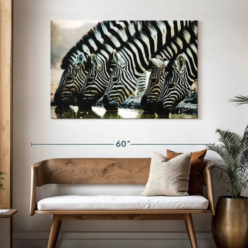 Brampt Scheveningen Zebras, 32" H x 48" W