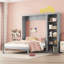 Lit escamotable mural avec tablettes Murphy-957482068-957482069