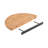 Canvey Half Moon Solid Wood Floating Table Shelf-286678855