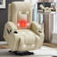 Fauteuil inclinable avec massage vibrant à 8 points et chauffage lombaire, port de chargement USB, porte-gobelets-2127583116