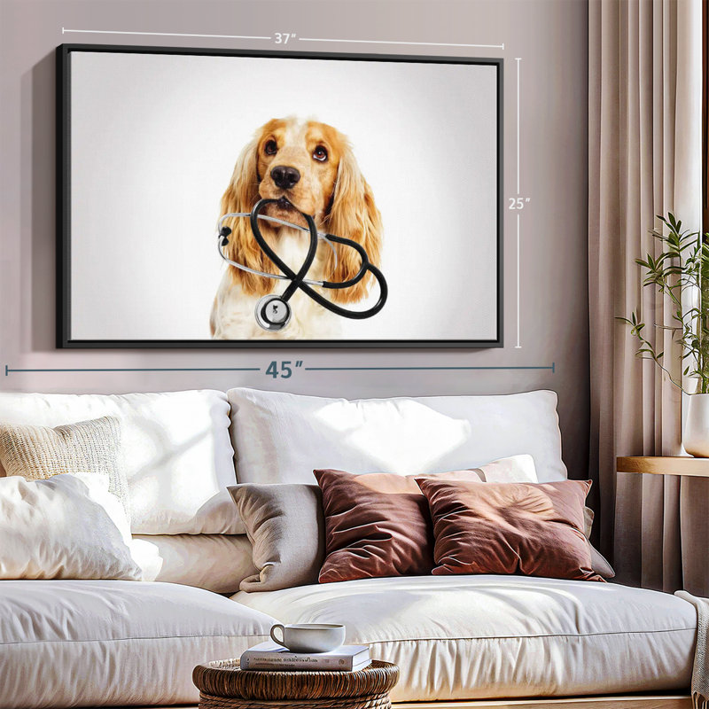 Animal «Doctor Dog», H 25 po x l 37 po