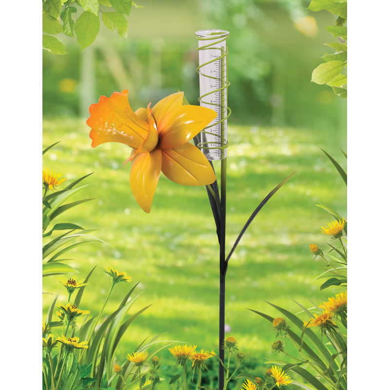 Sengul Plants & Flowers Rain Gauge