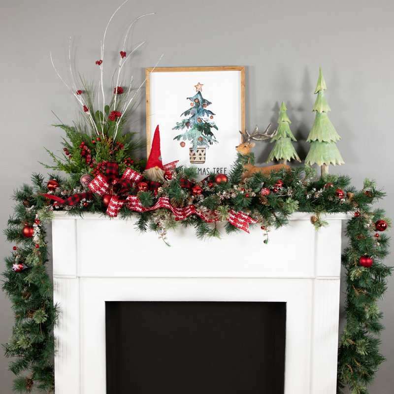 Guirlande de Noël 9 pi x 10 po en pin artificiel Yorkville