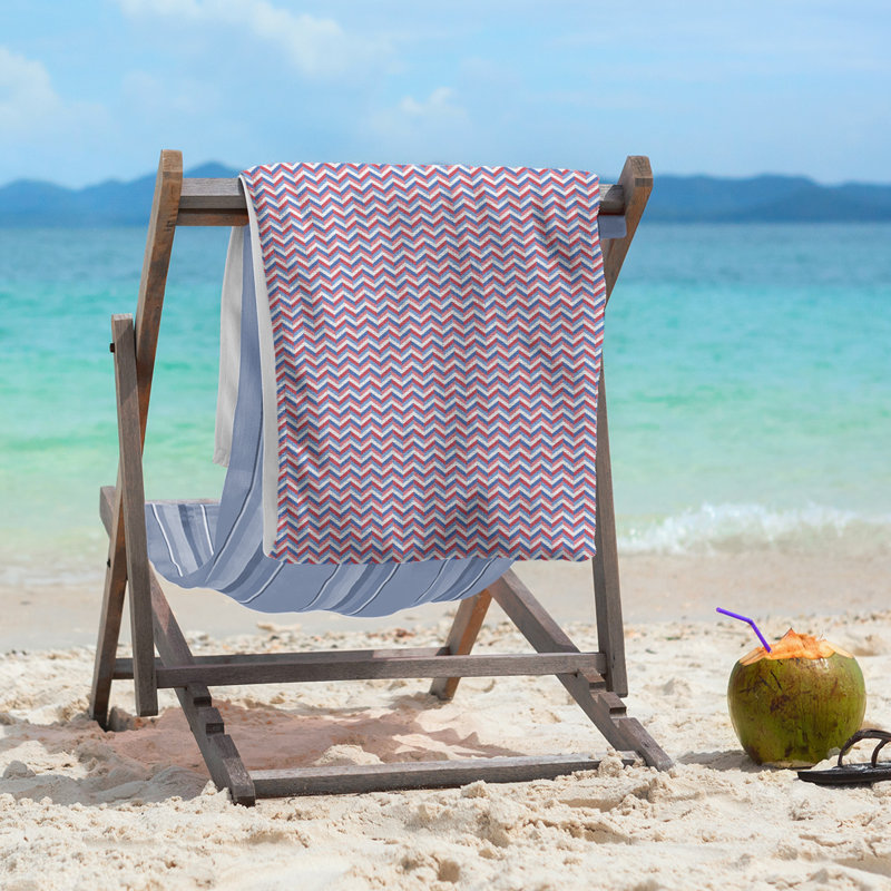 Beach Towel, Dark Blue, Microfiber