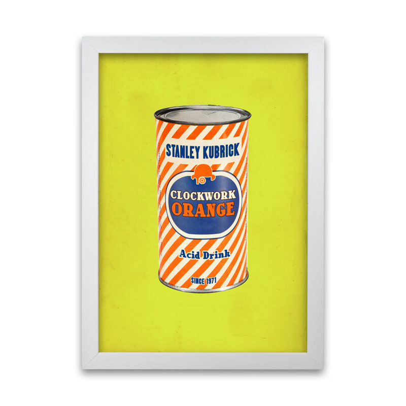 Clockwork Orange by David Redon - Print, 84.1 cm H x 59.4 cm W x 5 cm D, White Grain