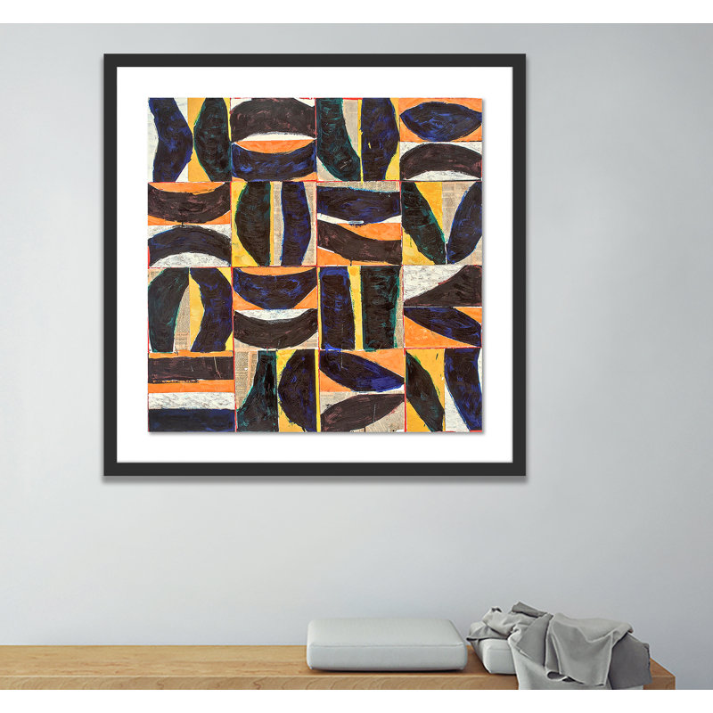 Le Bete Noire Painting by Brad Ellis, 24" H x 24" W x 1.5" D, Black