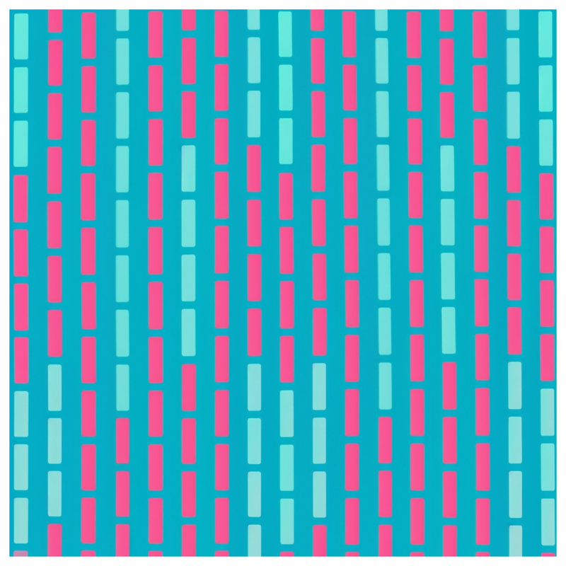 Tapisserie murale «Blue Pink Rectangles», 68in H x80in W with 4 Grommets