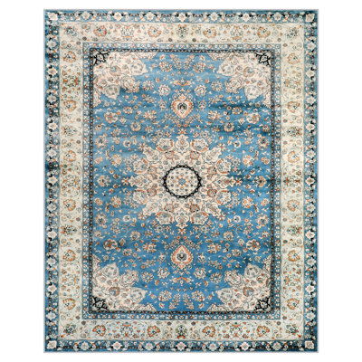 Watte Traditional Oriental Tribal Machine Washable Area Rug Perfect for Living Room, Dining Room, Bedroom Decor