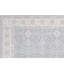 Tapis gris et ivoire noué à la main de haute qualité