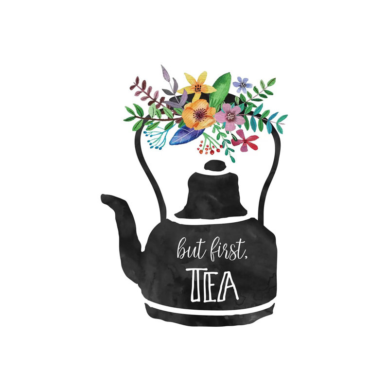 But But Tea par Eden Printables - impression sur toile tendue, H 12 po x l 8 po x P 0,75 po
