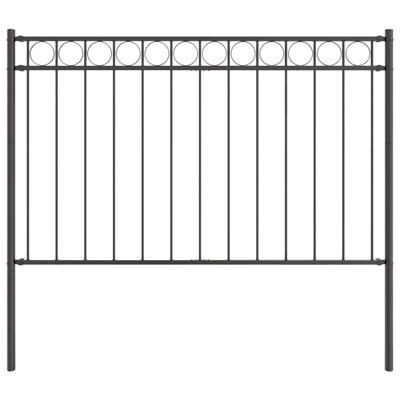 Élément de clôture vidaXL gris 66,93 x 51,18 po