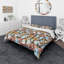 Ensemble de housse de couette papillon designart-35229094