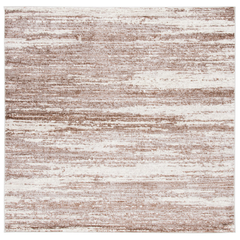 Tapis brun / ivoire, Carré 6 pi 7 po