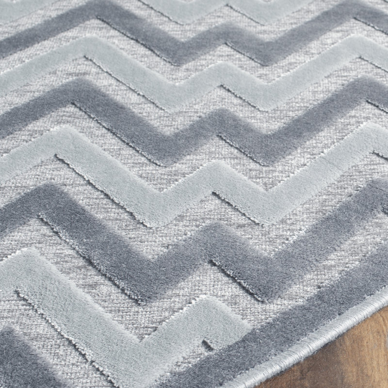 Drew Performance Chevron Rug, Rectangle 2'3" x 4'