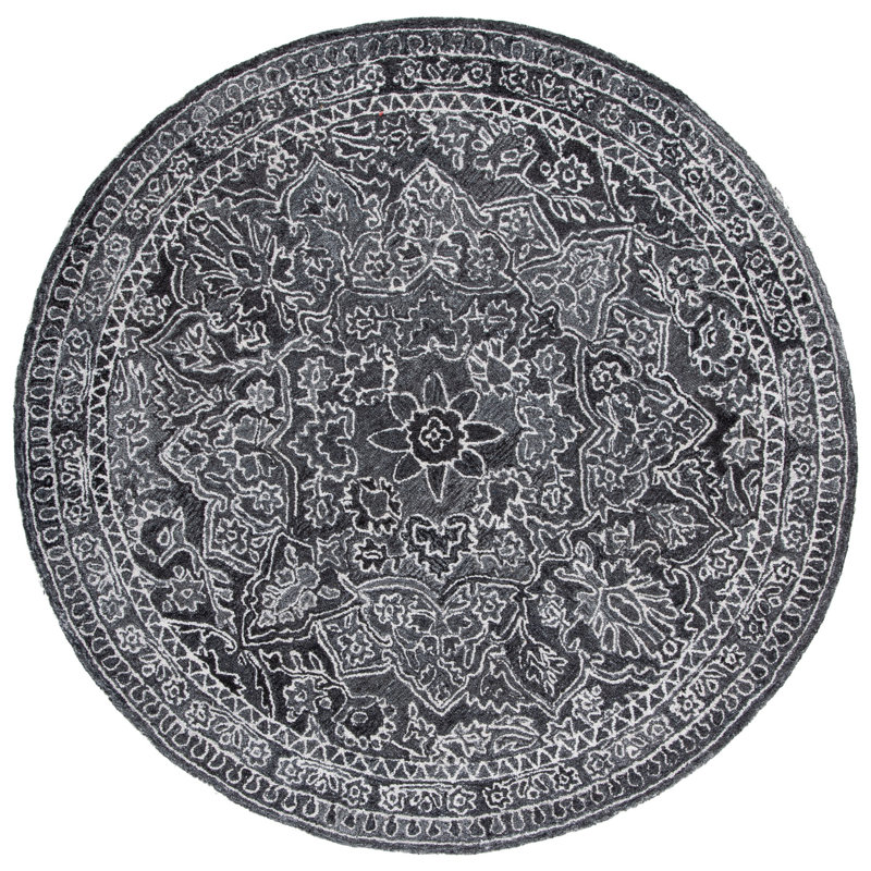 Espana Hand Tufted Performance Oriental Rug, Round 6'