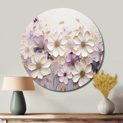 Janay - Floral Round Metal Art