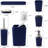 Navy Blue Bathroom Accessories Set