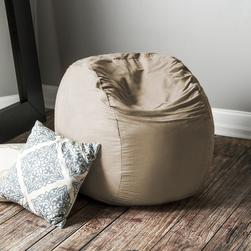 Fauteuil à billes rond 3 pi avec housse amovible Saxx, Chameau