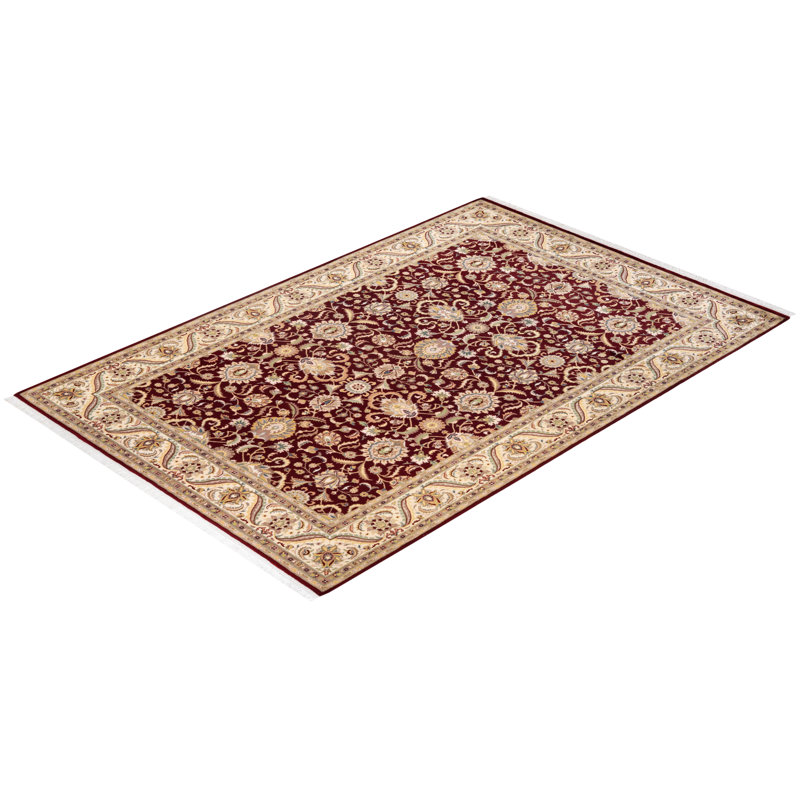 Classic One-of-a-Kind 6' 3" x 9' 3" Hand Knotted Area Rug