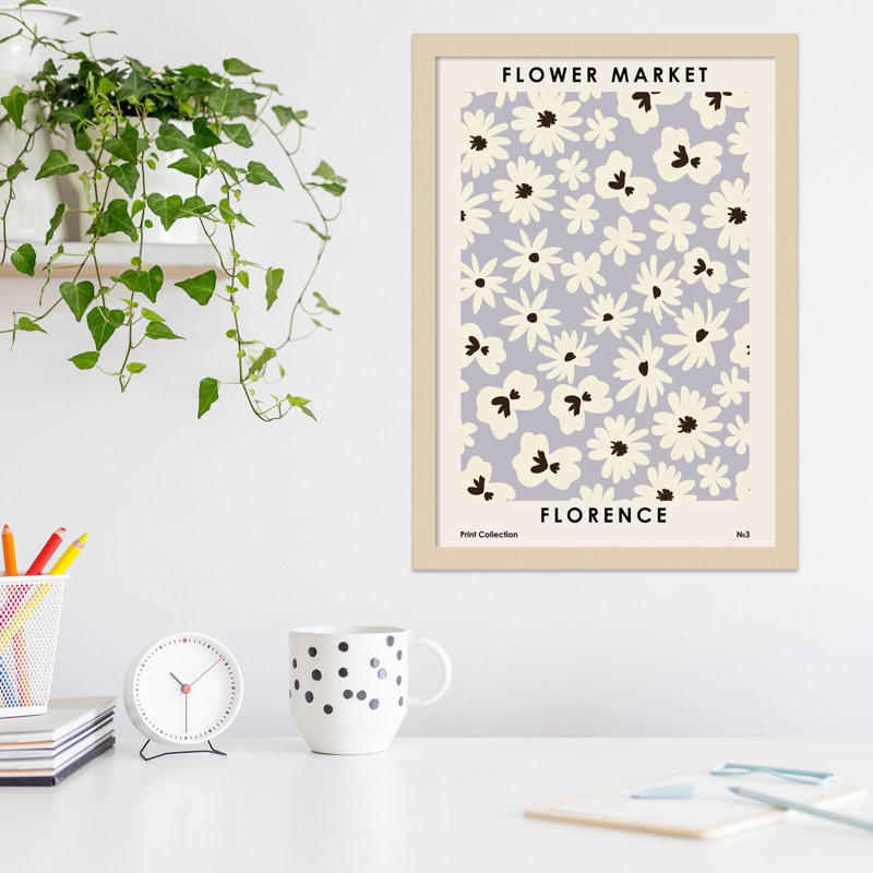 Flower Market Florence by Nktn, Brown, 21" H x 15" W x 1" D