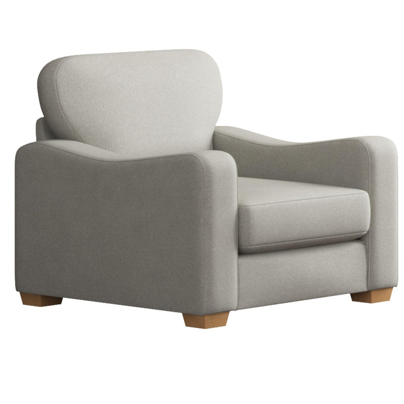 Upholstered Armchair, Forest Green