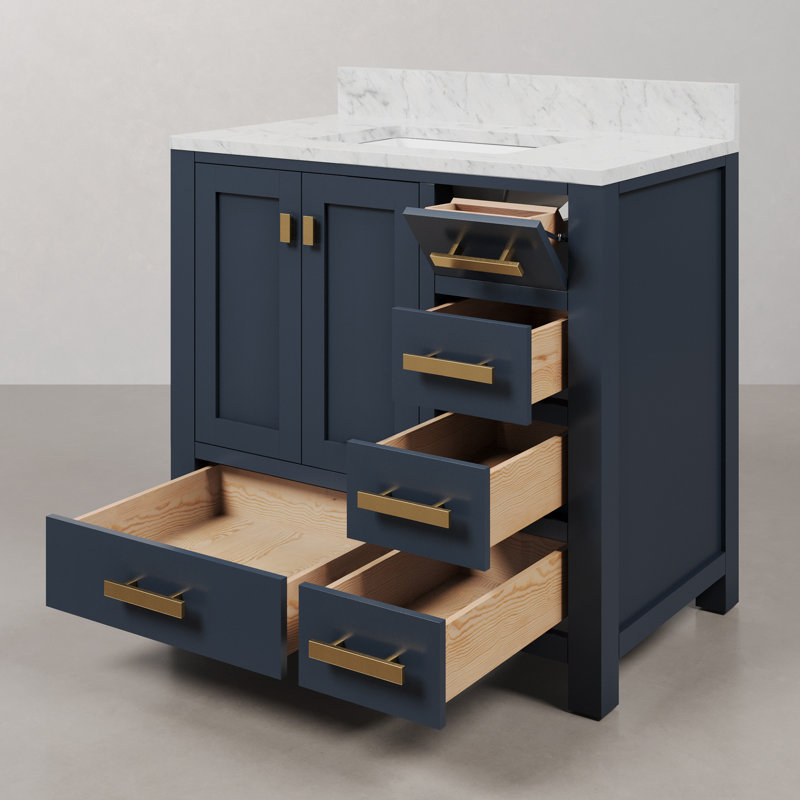 Steve 36'' W Single Vanity, Monarch Blue
