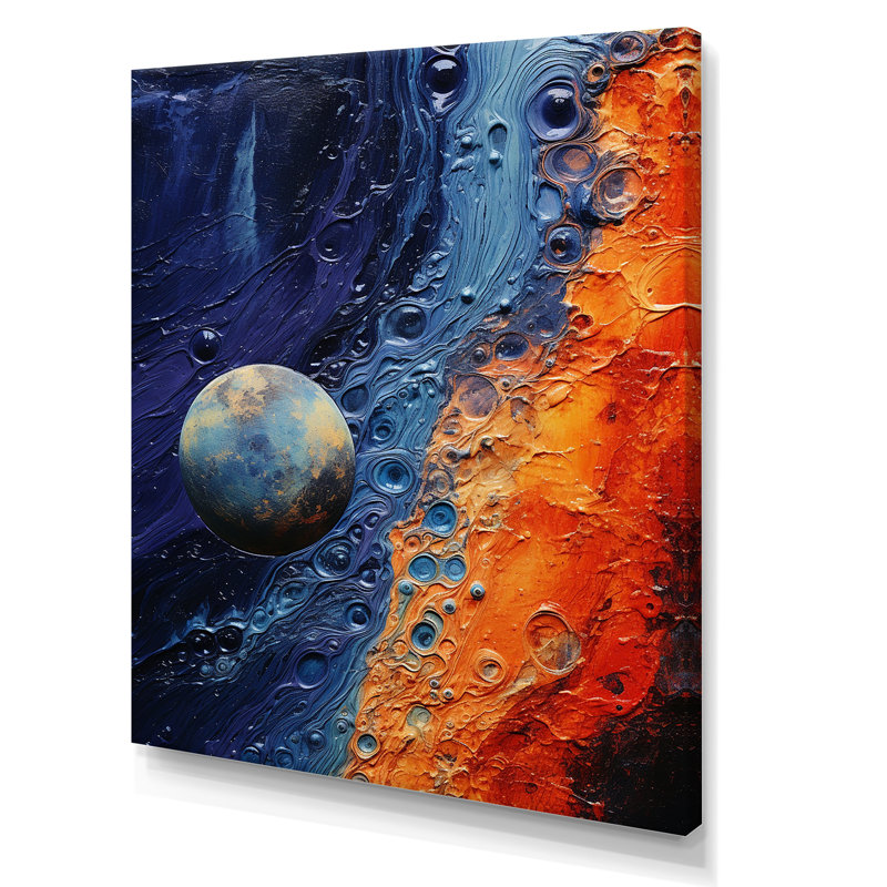 «Mysterious Solar System Dream I», reproduction sur toile, Toile tendue, H 32 po x l 16 po x P 1 po